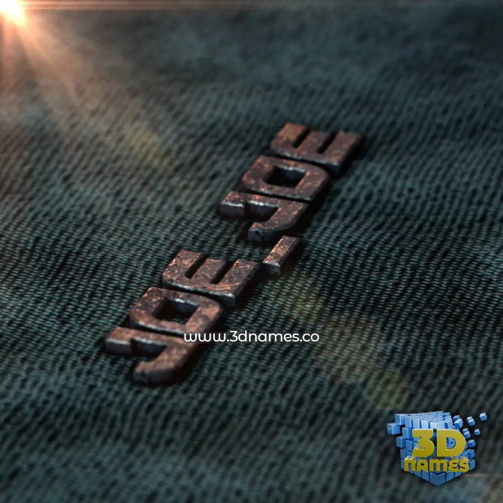 joe joe in Rusty Metal style - 3D name wallpaper