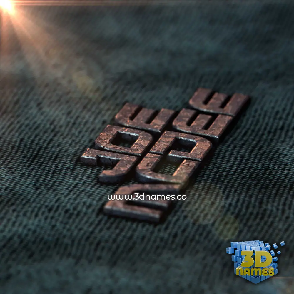 joe mcdee in Rusty Metal style - 3D name wallpaper