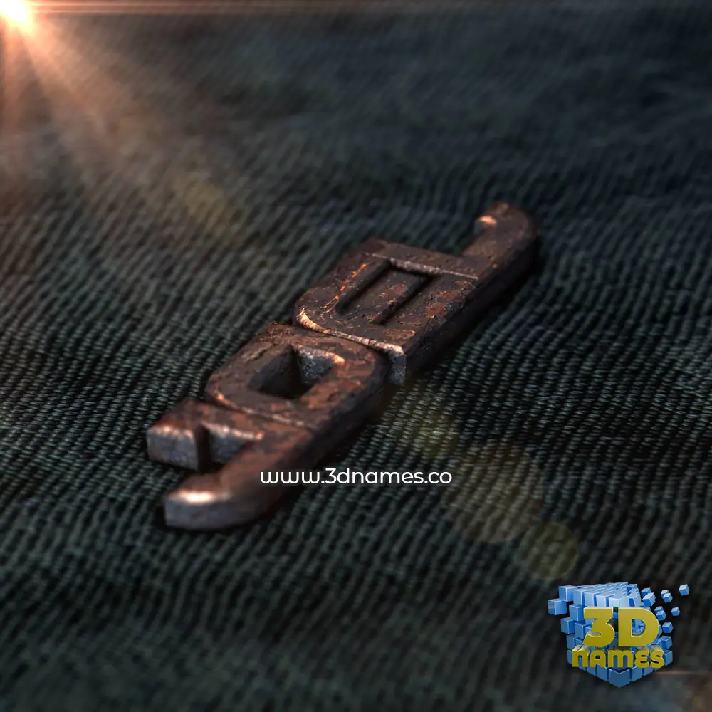 joel in Rusty Metal style - 3D name wallpaper
