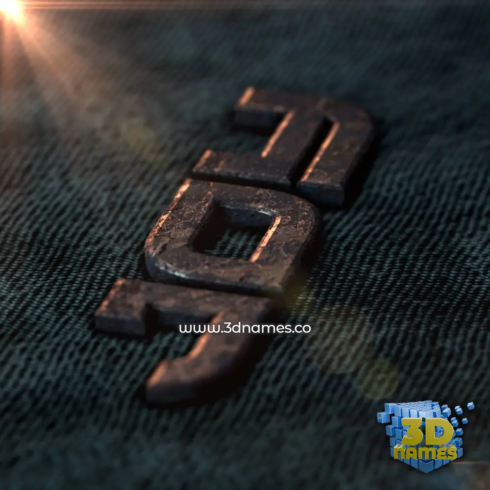 joy in Rusty Metal style - 3D name wallpaper