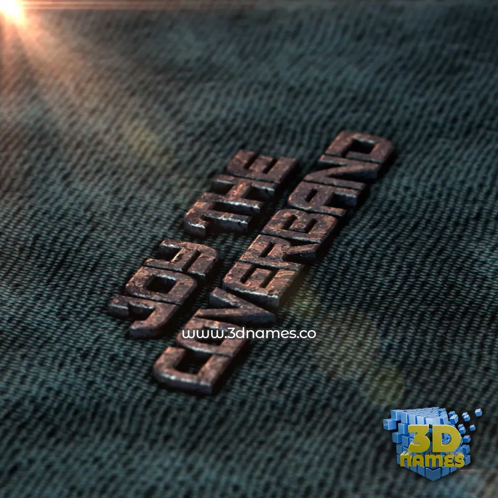 joy the coverband in Rusty Metal style - 3D name wallpaper