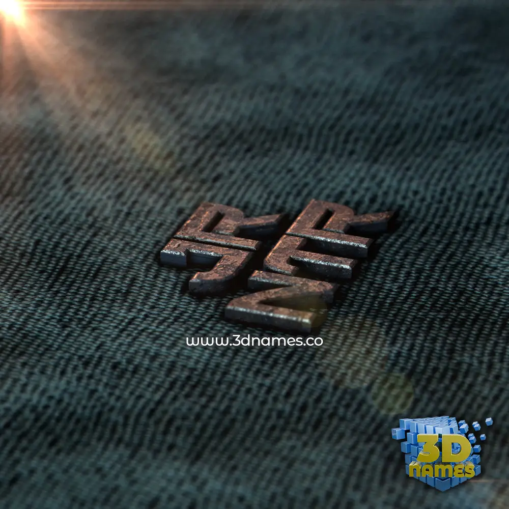 jr ntr in Rusty Metal style - 3D name wallpaper