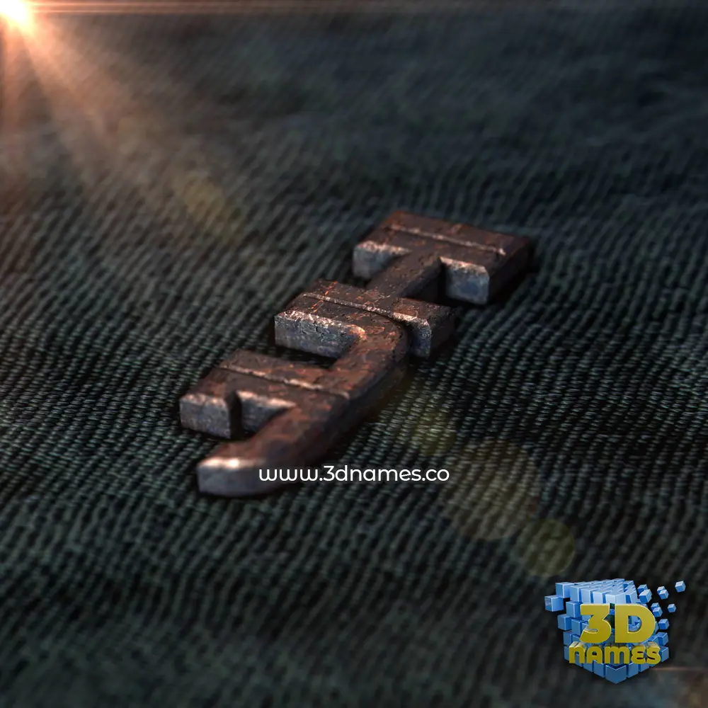 juhi in Rusty Metal style - 3D name wallpaper