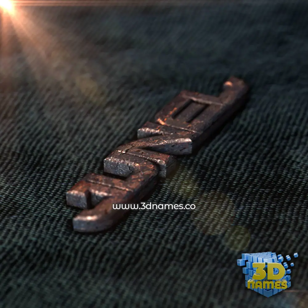 junel in Rusty Metal style - 3D name wallpaper