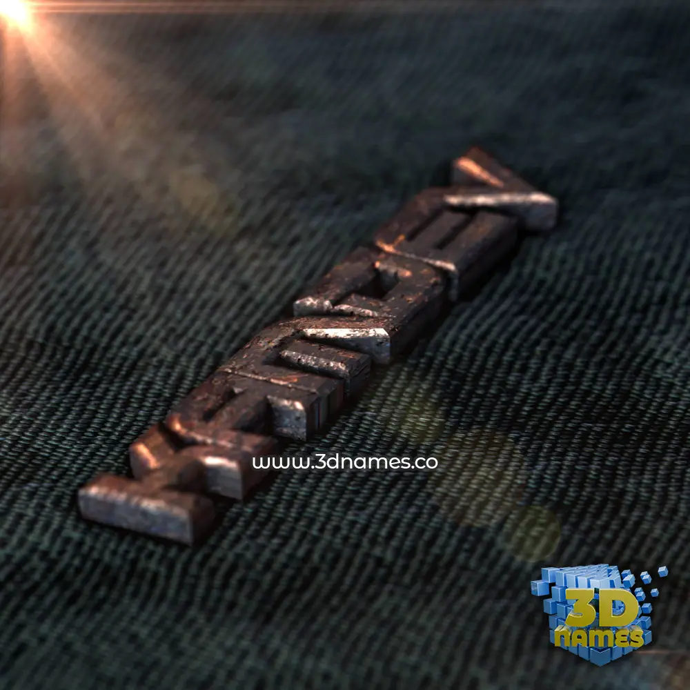 kamdev in Rusty Metal style - 3D name wallpaper