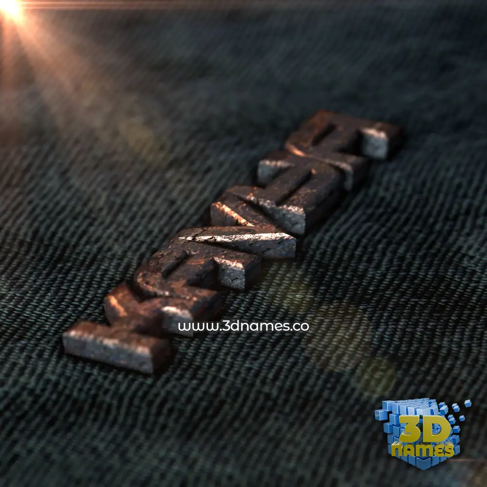 kavya in Rusty Metal style - 3D name wallpaper