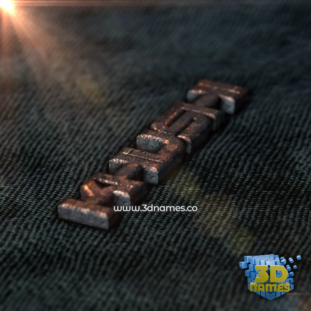 khushi in Rusty Metal style - 3D name wallpaper