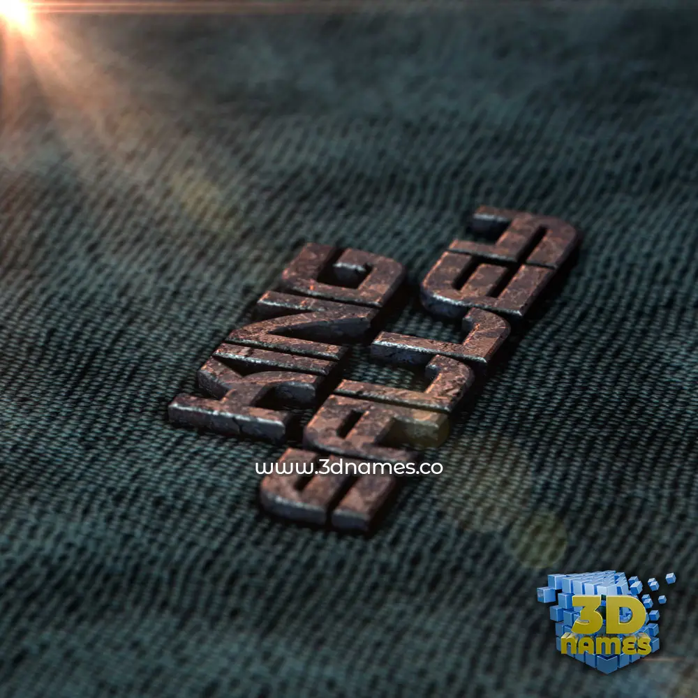 king salley in Rusty Metal style - 3D name wallpaper