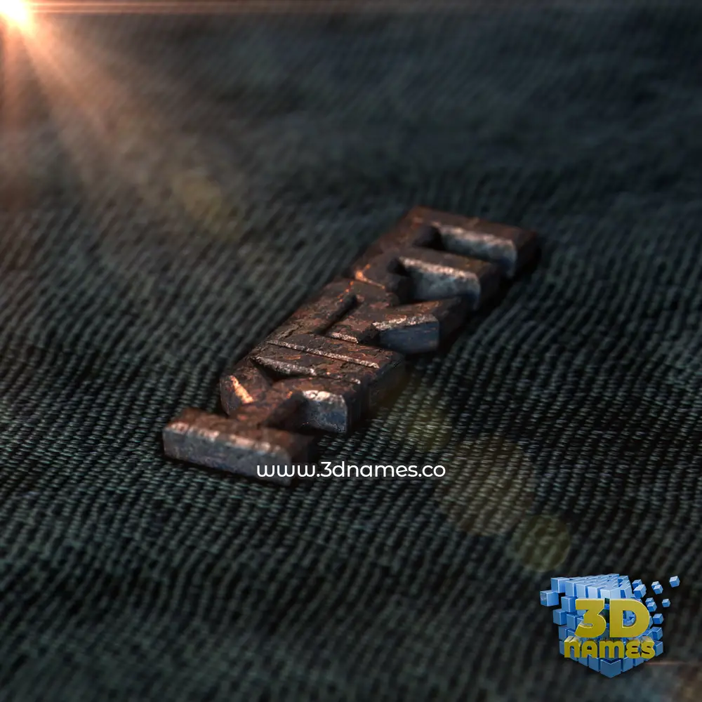 kirti in Rusty Metal style - 3D name wallpaper