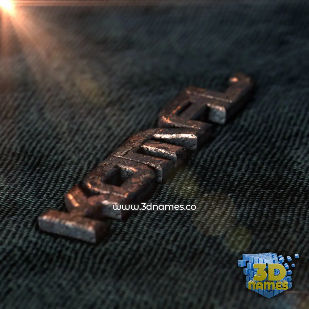komal in Rusty Metal style - 3D name wallpaper