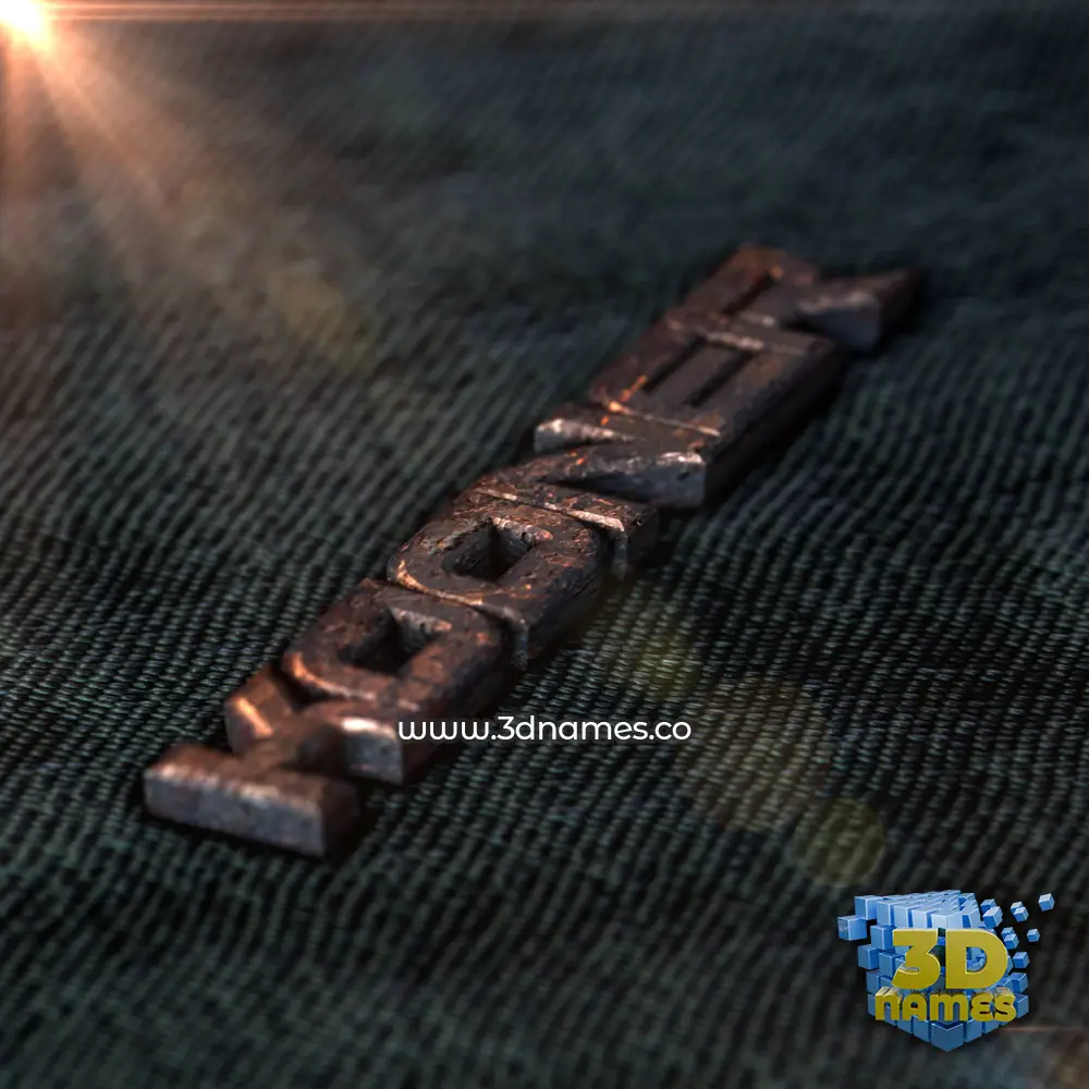 kooner in Rusty Metal style - 3D name wallpaper
