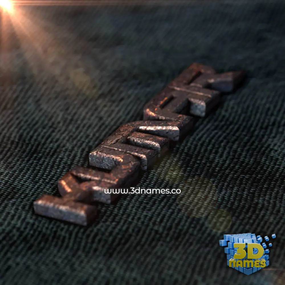 kumar in Rusty Metal style - 3D name wallpaper