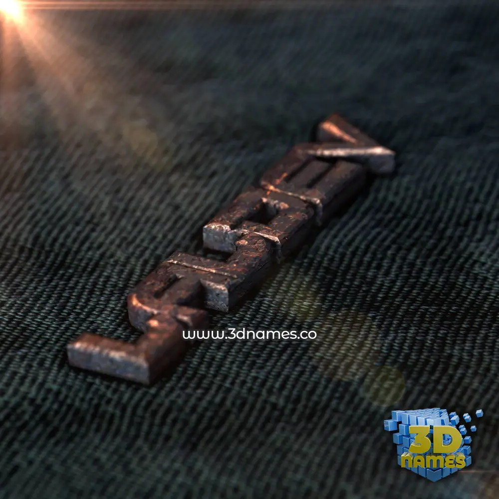 laldev in Rusty Metal style - 3D name wallpaper