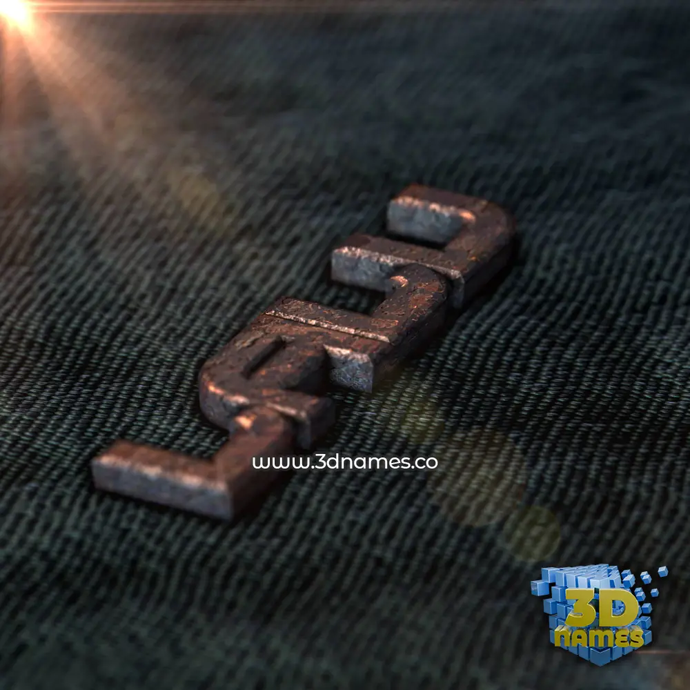 lalu in Rusty Metal style - 3D name wallpaper