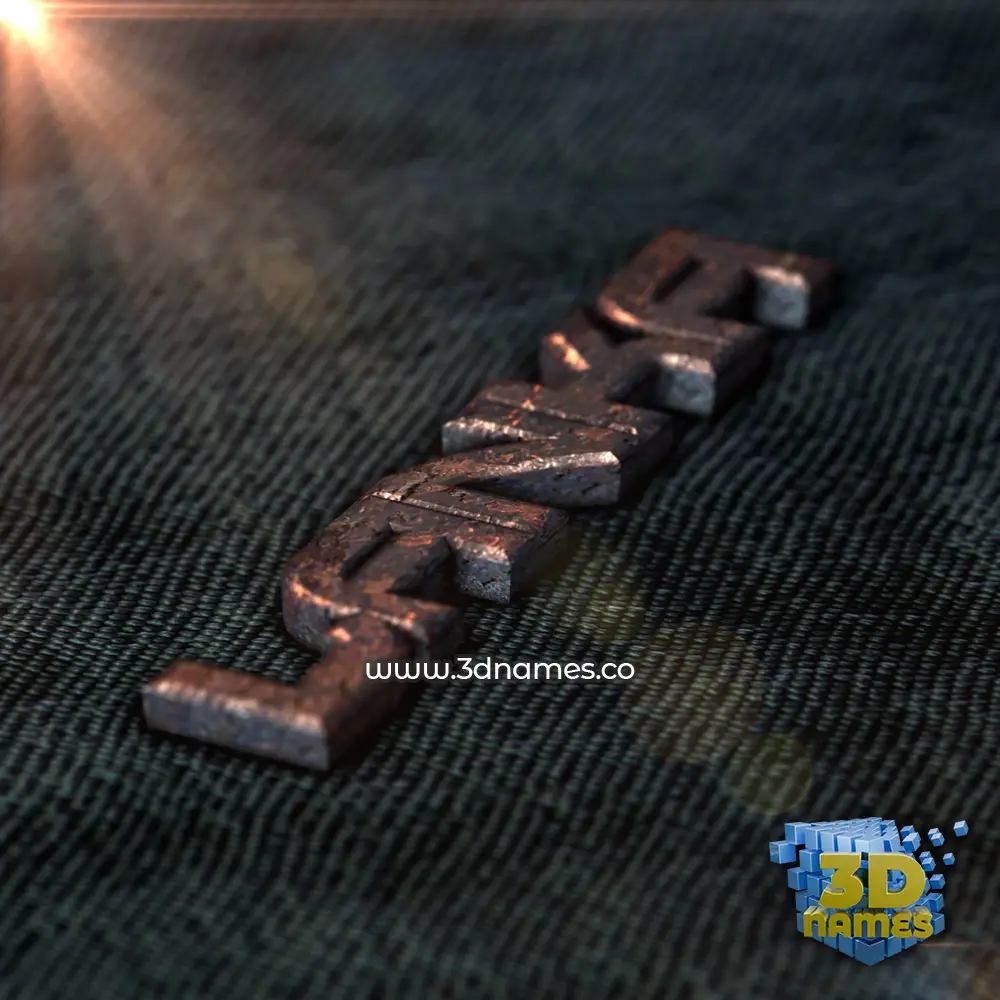 lanka in Rusty Metal style - 3D name wallpaper