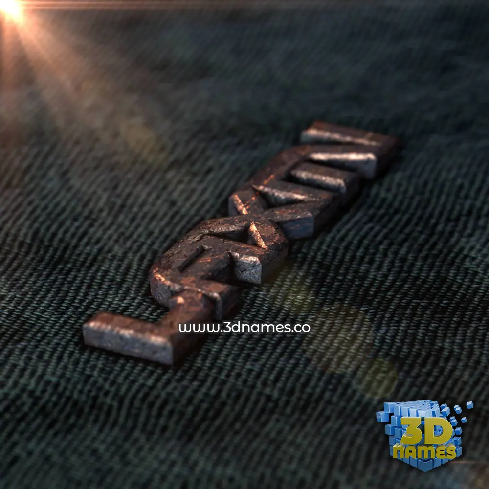 laxmi in Rusty Metal style - 3D name wallpaper