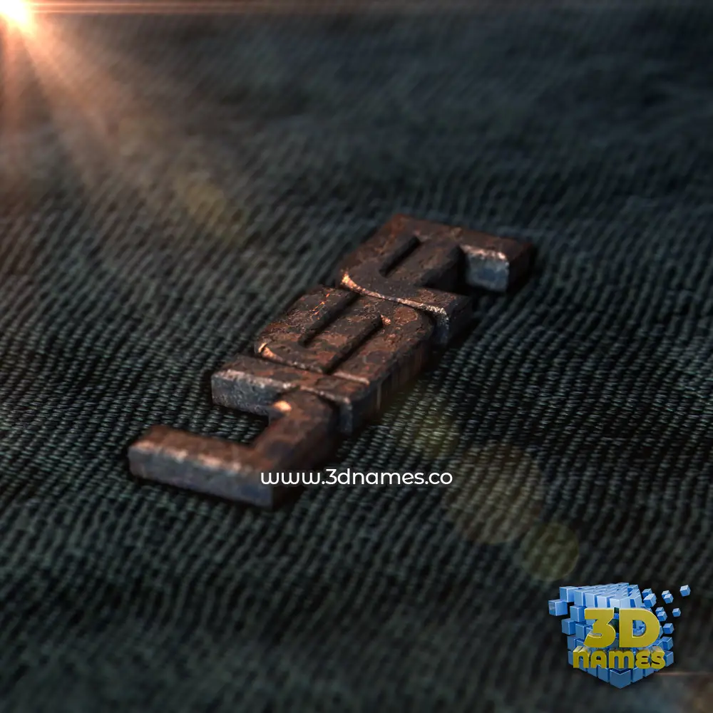 lisa in Rusty Metal style - 3D name wallpaper
