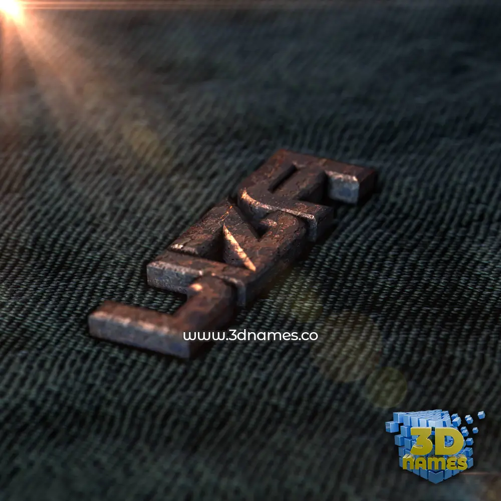 liza in Rusty Metal style - 3D name wallpaper
