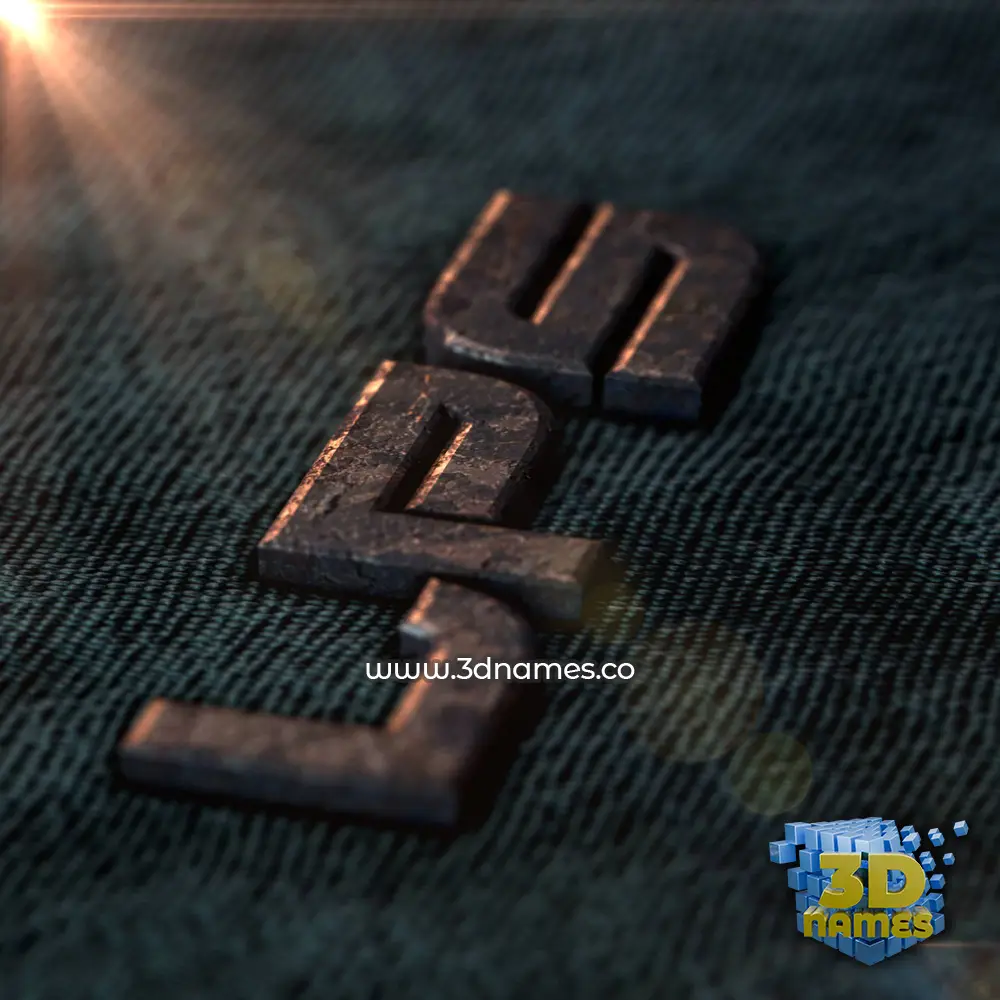 lps in Rusty Metal style - 3D name wallpaper