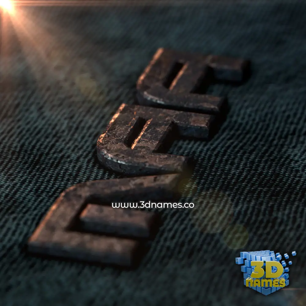 maa in Rusty Metal style - 3D name wallpaper