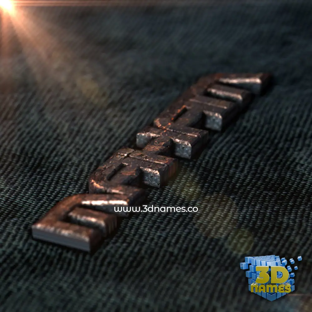 maham in Rusty Metal style - 3D name wallpaper