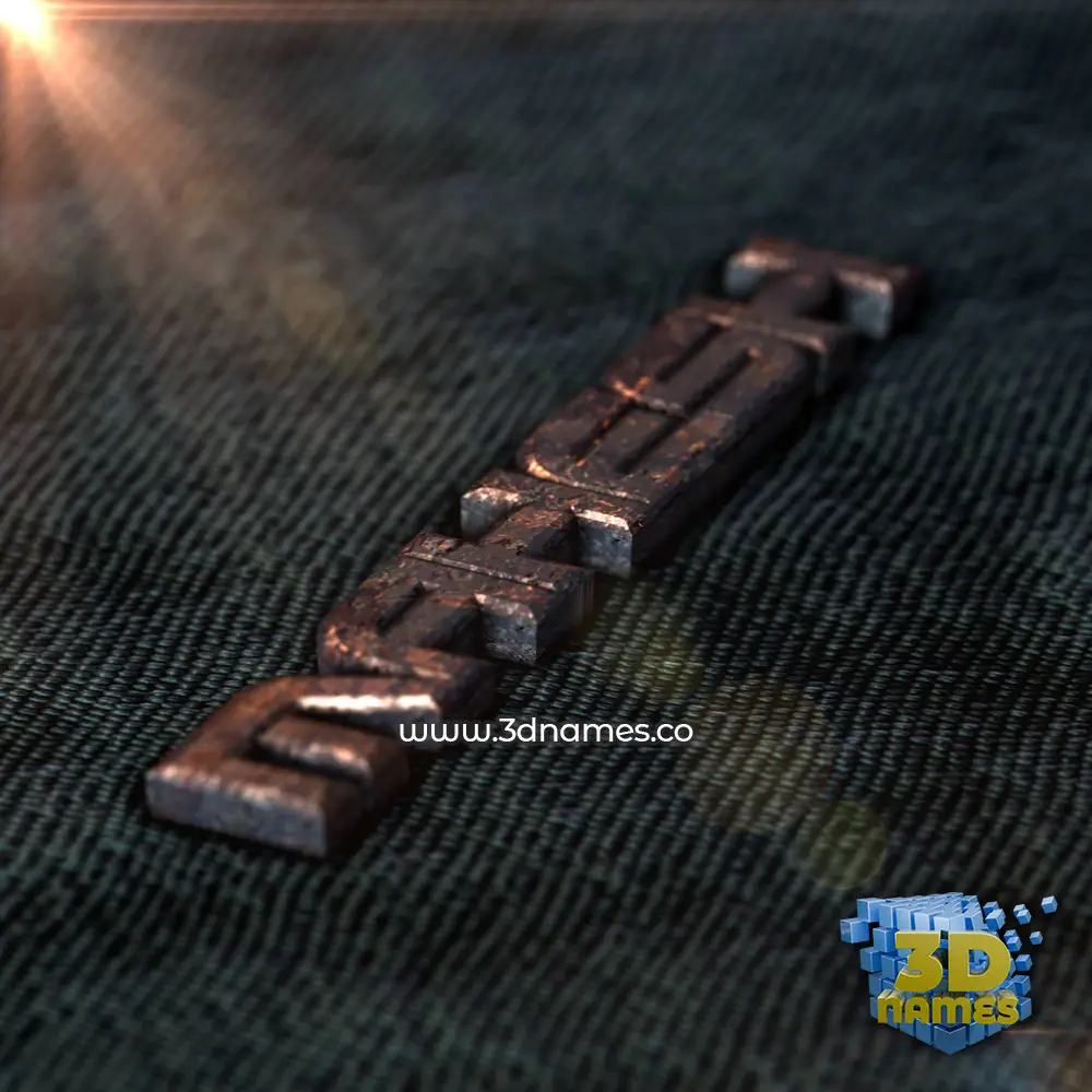 mahesh in Rusty Metal style - 3D name wallpaper