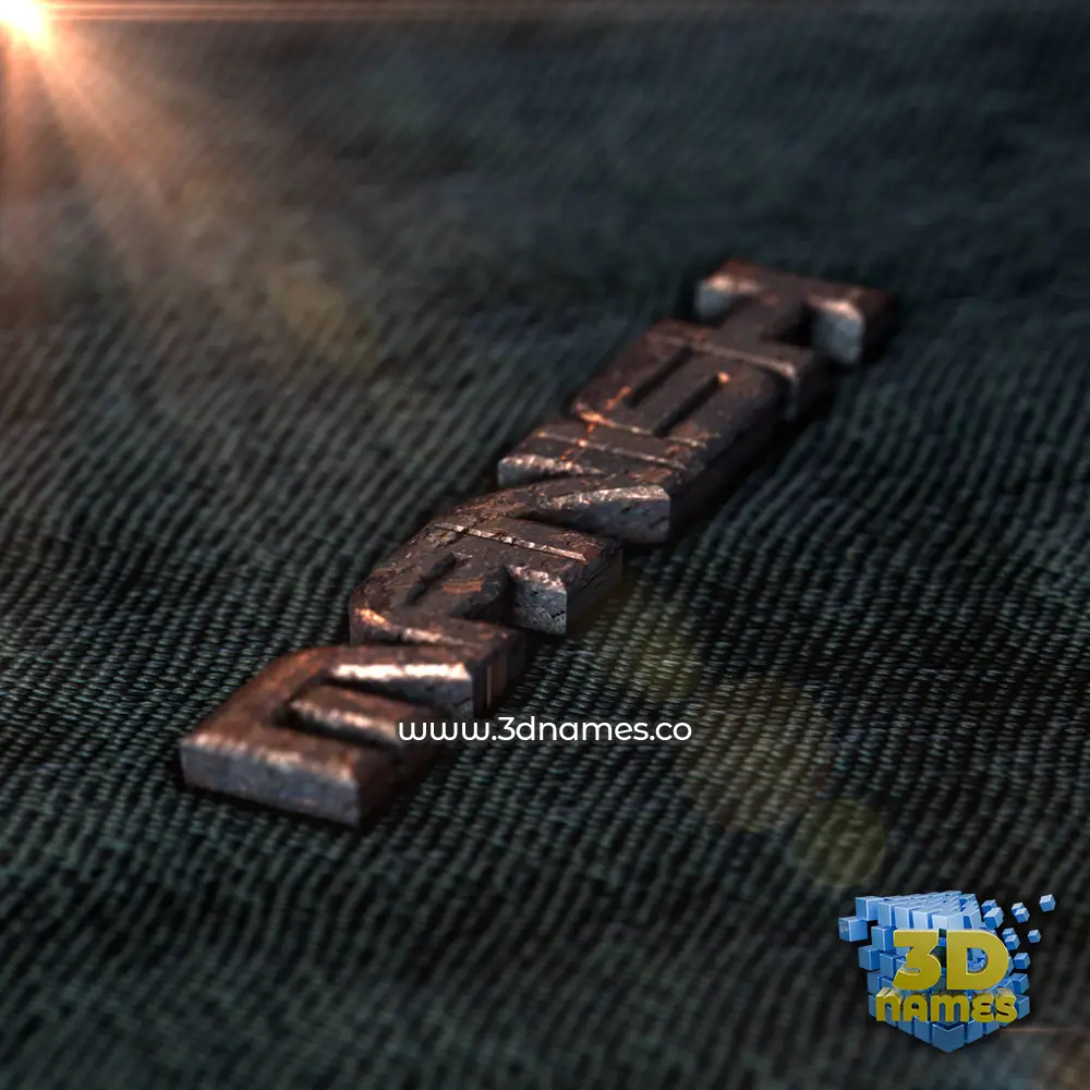 manish in Rusty Metal style - 3D name wallpaper
