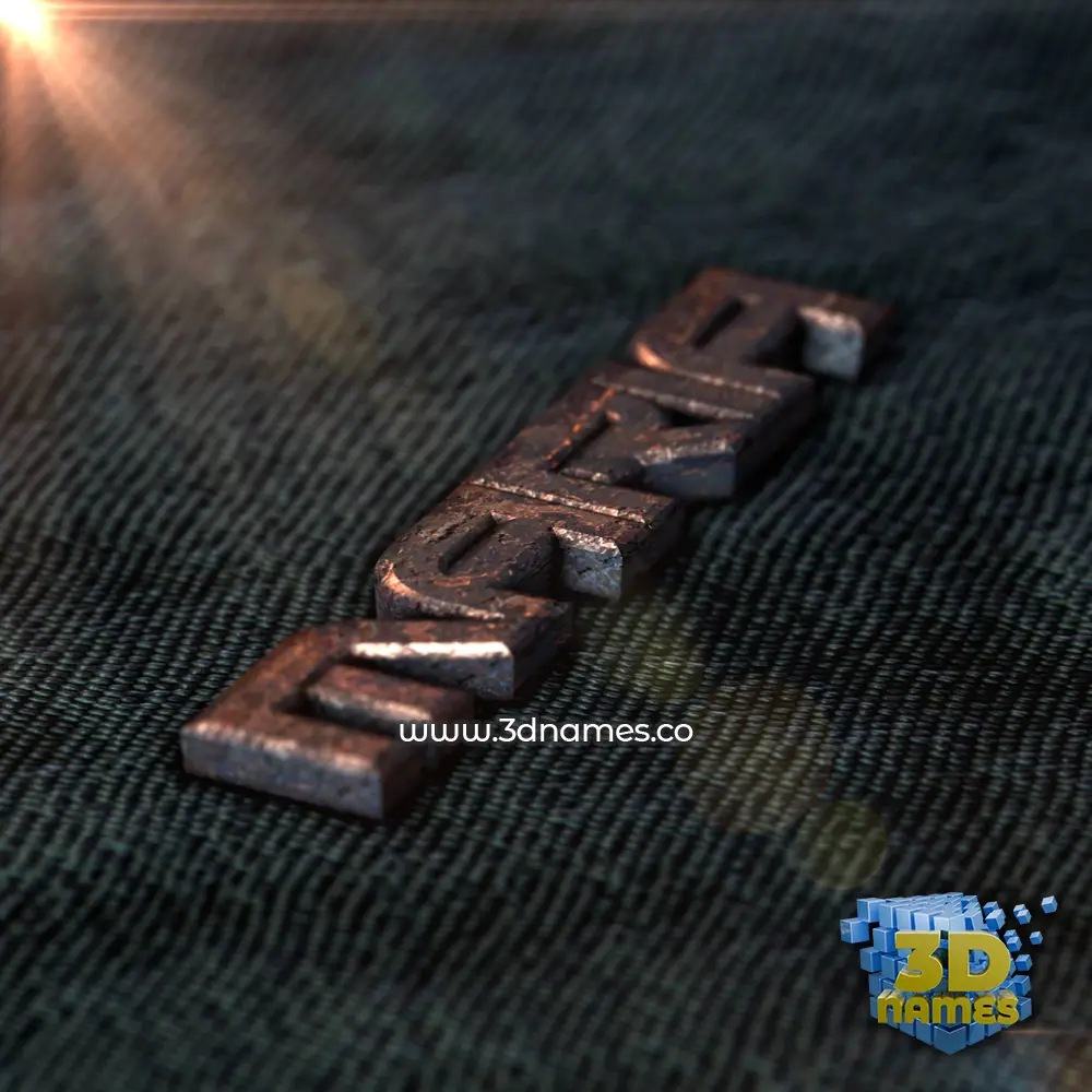 maria in Rusty Metal style - 3D name wallpaper