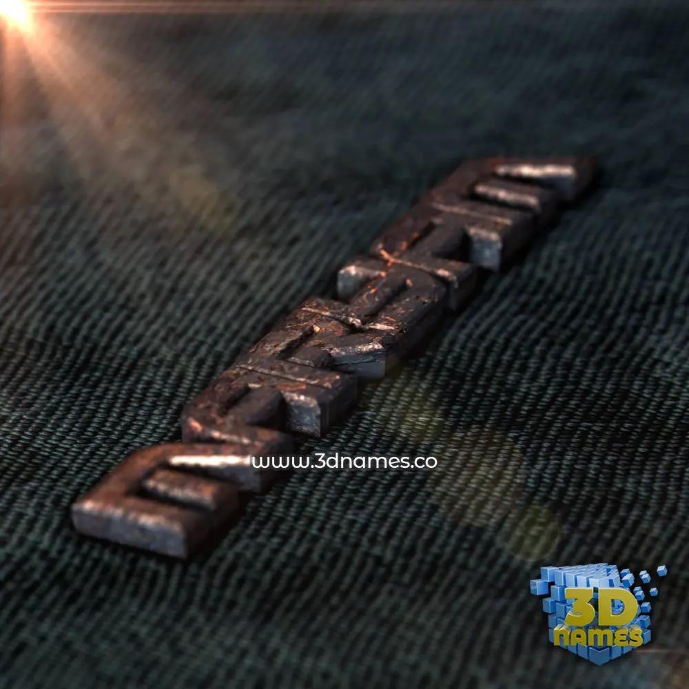 maryam in Rusty Metal style - 3D name wallpaper