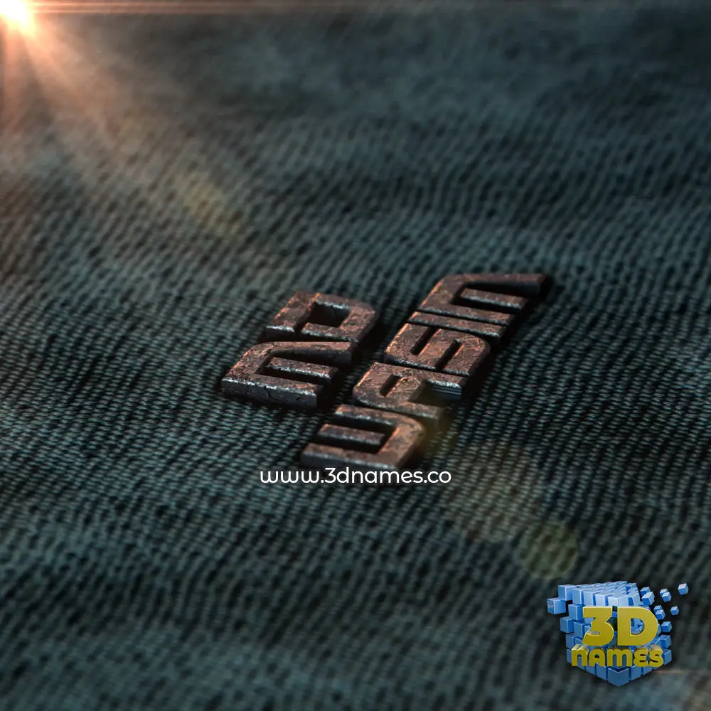 md wasim in Rusty Metal style - 3D name wallpaper