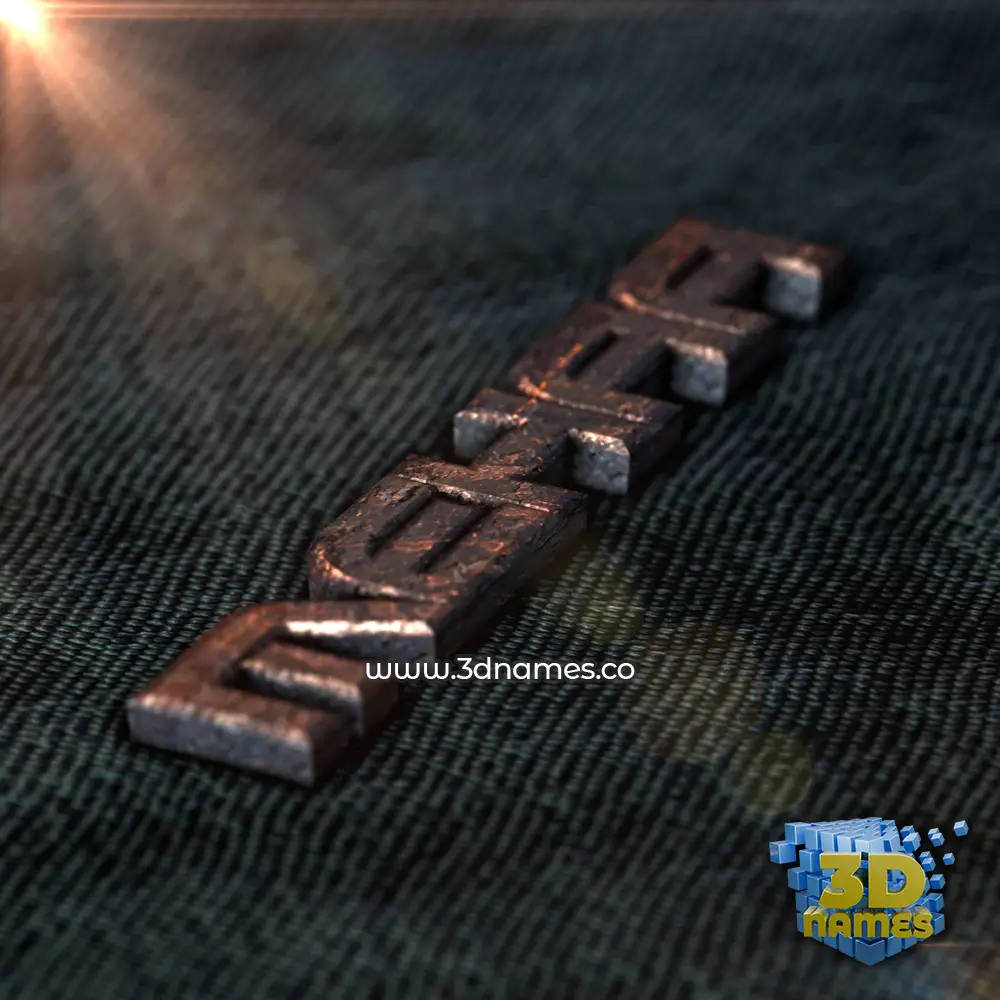 mehaa in Rusty Metal style - 3D name wallpaper