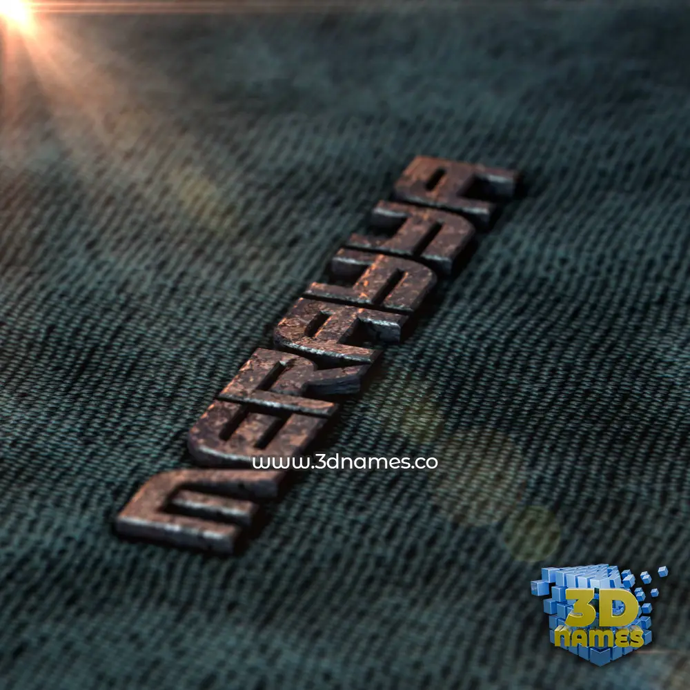 merayya in Rusty Metal style - 3D name wallpaper
