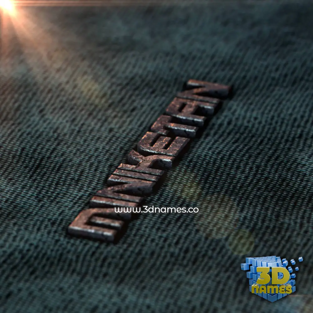 miniketan in Rusty Metal style - 3D name wallpaper