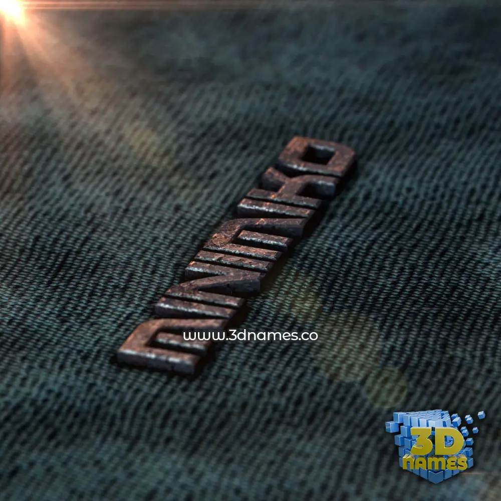 minimiko in Rusty Metal style - 3D name wallpaper