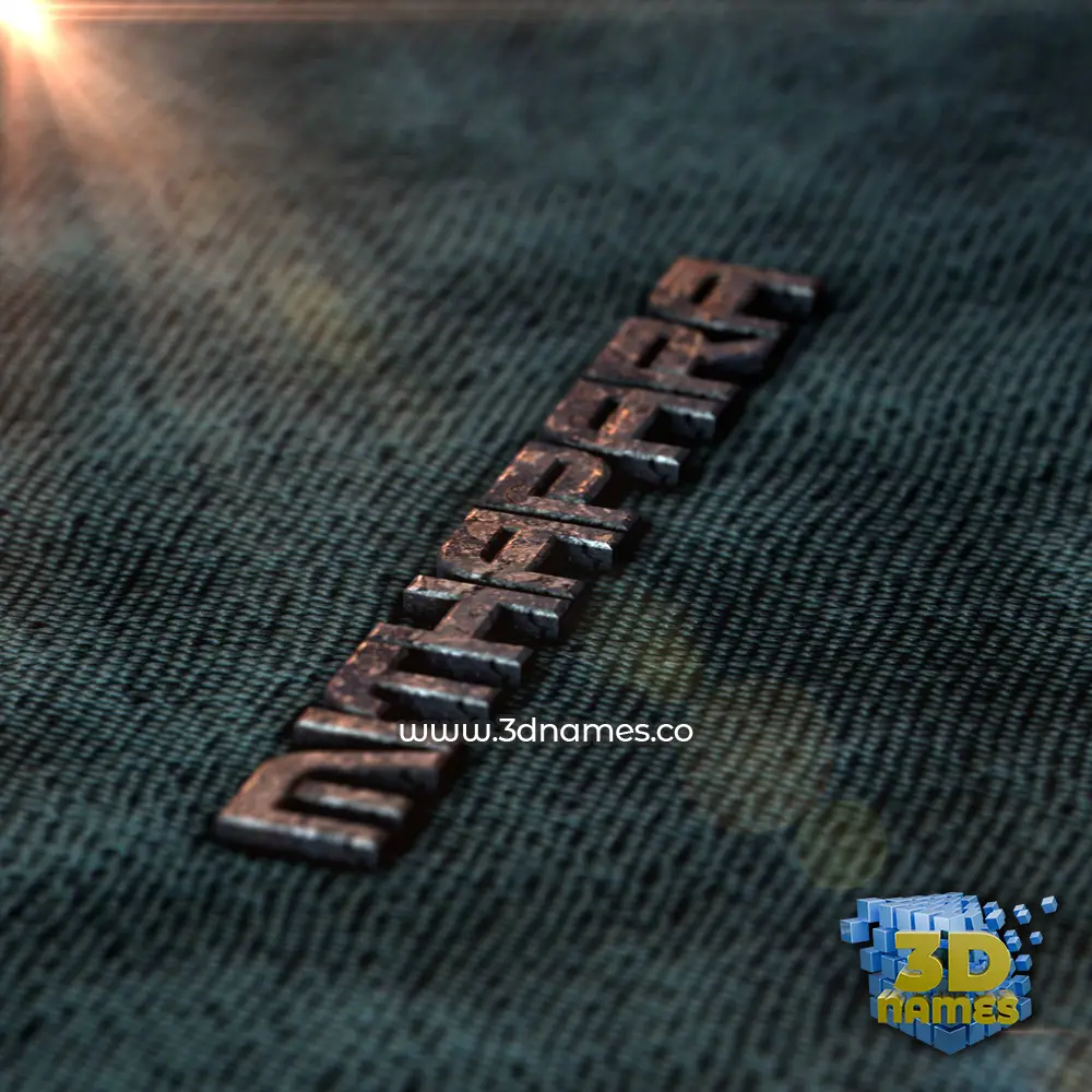 mithapara in Rusty Metal style - 3D name wallpaper
