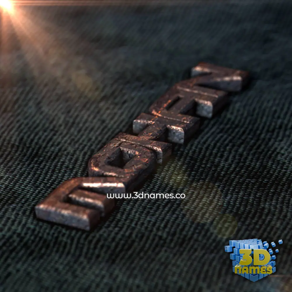 mohan in Rusty Metal style - 3D name wallpaper