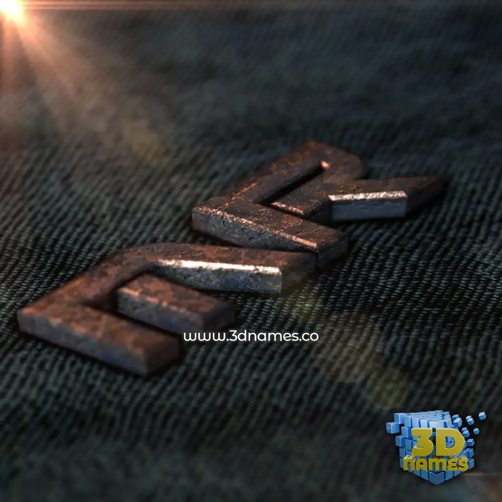 mr in Rusty Metal style - 3D name wallpaper