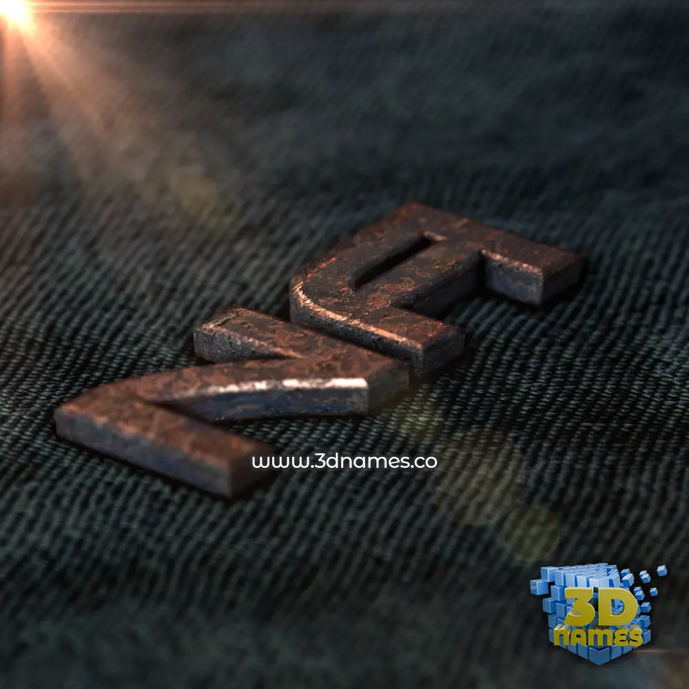 na in Rusty Metal style - 3D name wallpaper