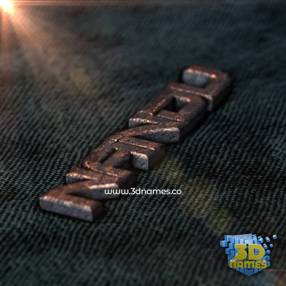 nandu in Rusty Metal style - 3D name wallpaper