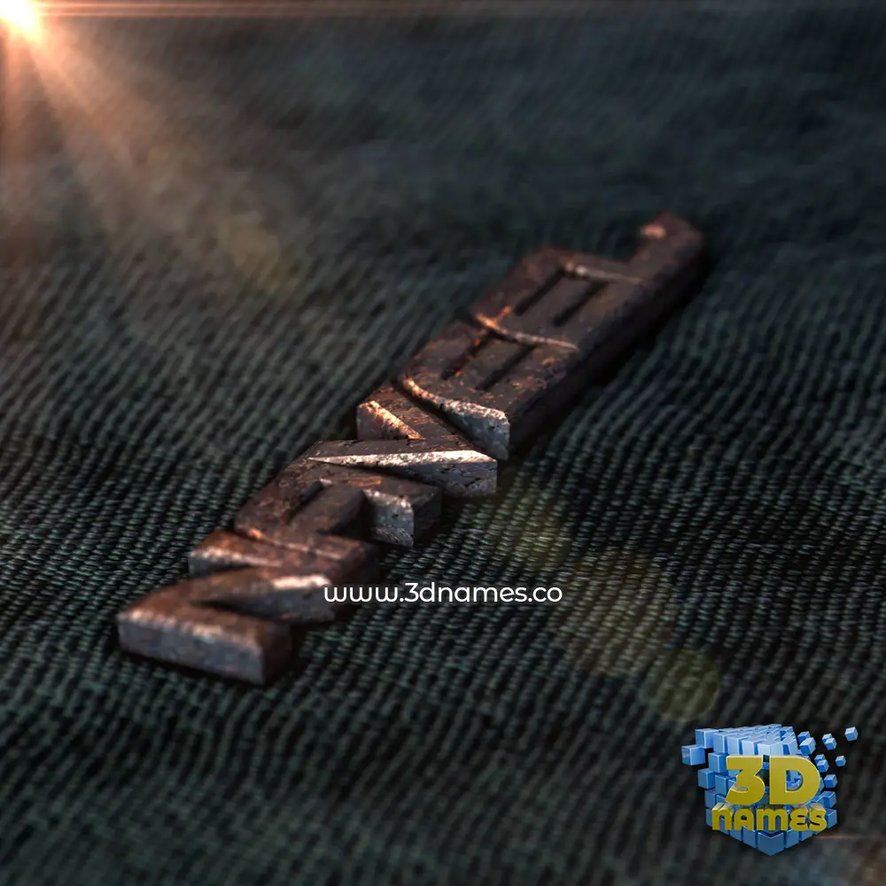 naveel in Rusty Metal style - 3D name wallpaper