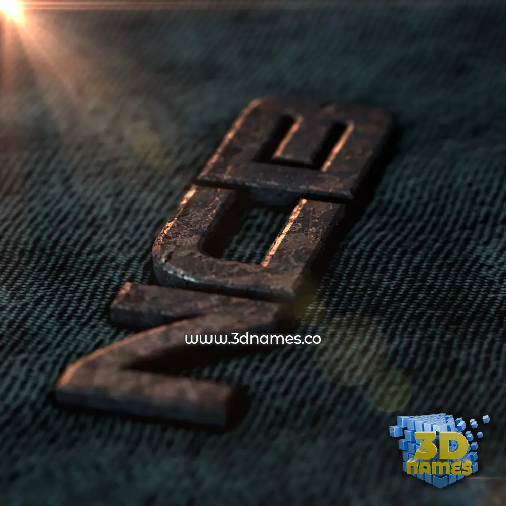 ncb in Rusty Metal style - 3D name wallpaper