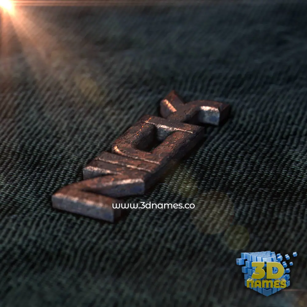 nick in Rusty Metal style - 3D name wallpaper