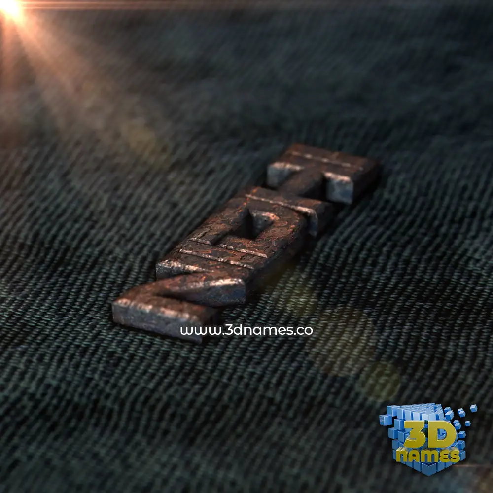 nidhi in Rusty Metal style - 3D name wallpaper