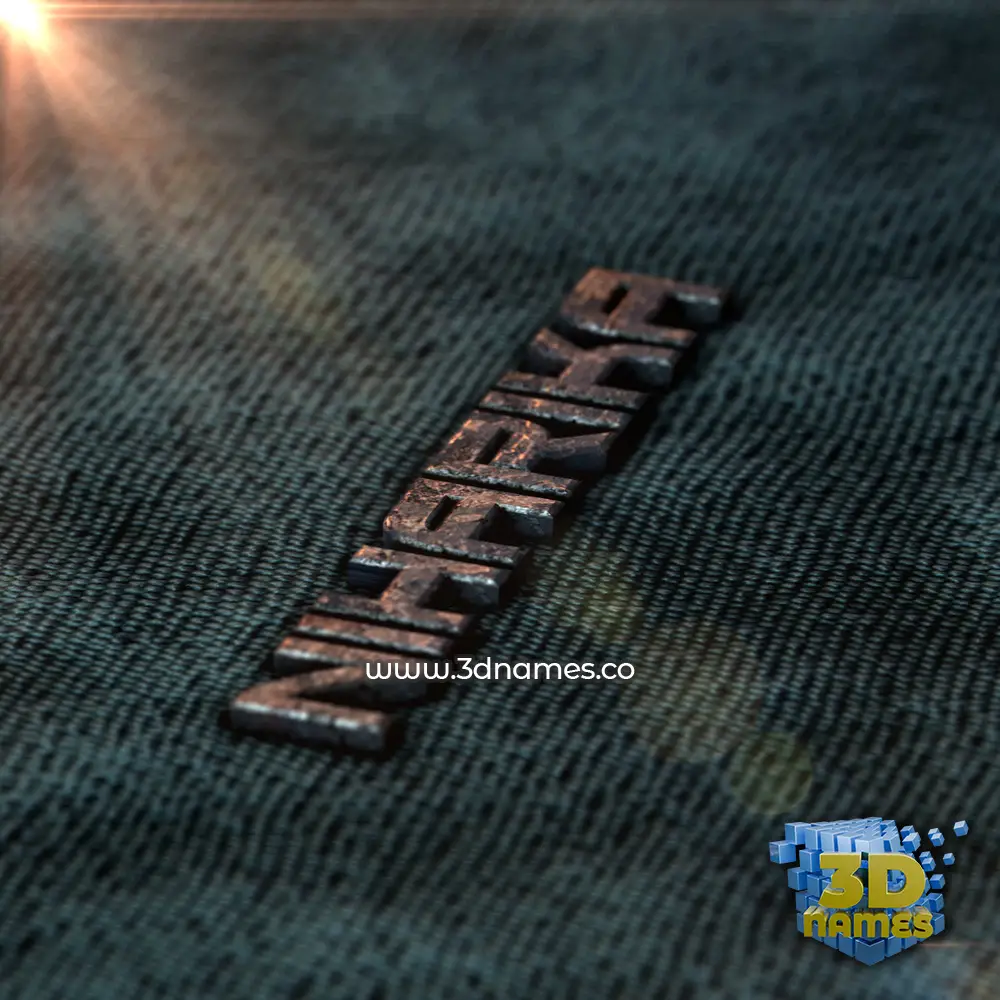 niharika in Rusty Metal style - 3D name wallpaper