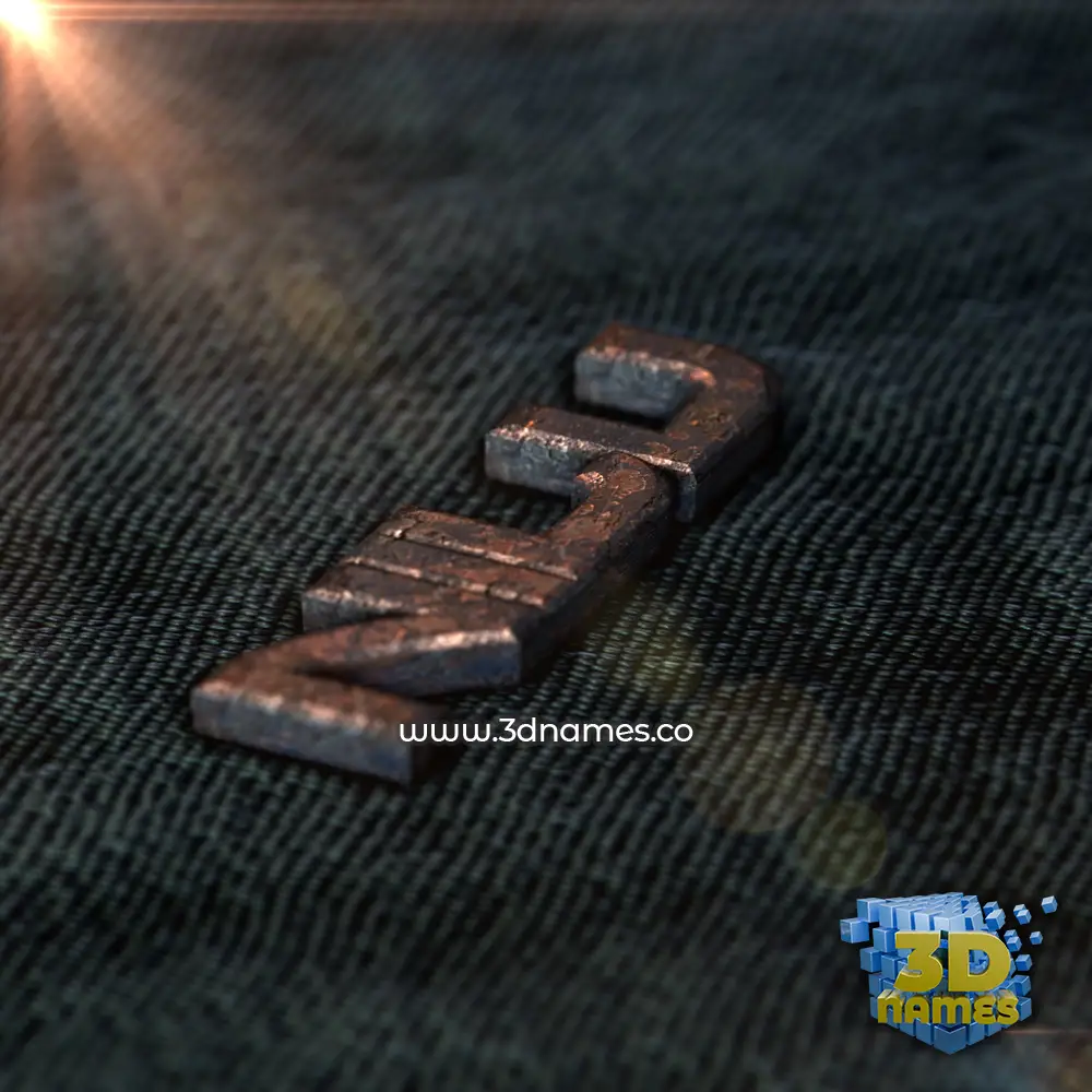 nilu in Rusty Metal style - 3D name wallpaper