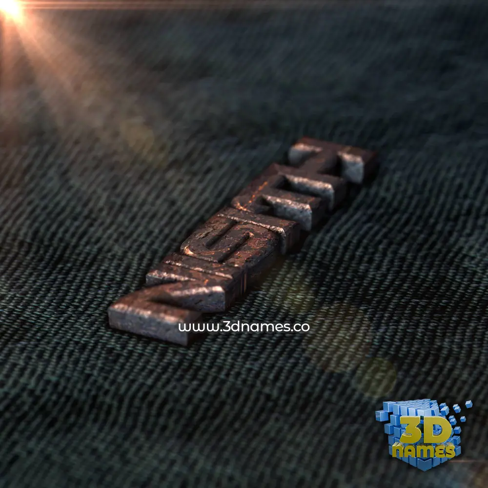 nisith in Rusty Metal style - 3D name wallpaper