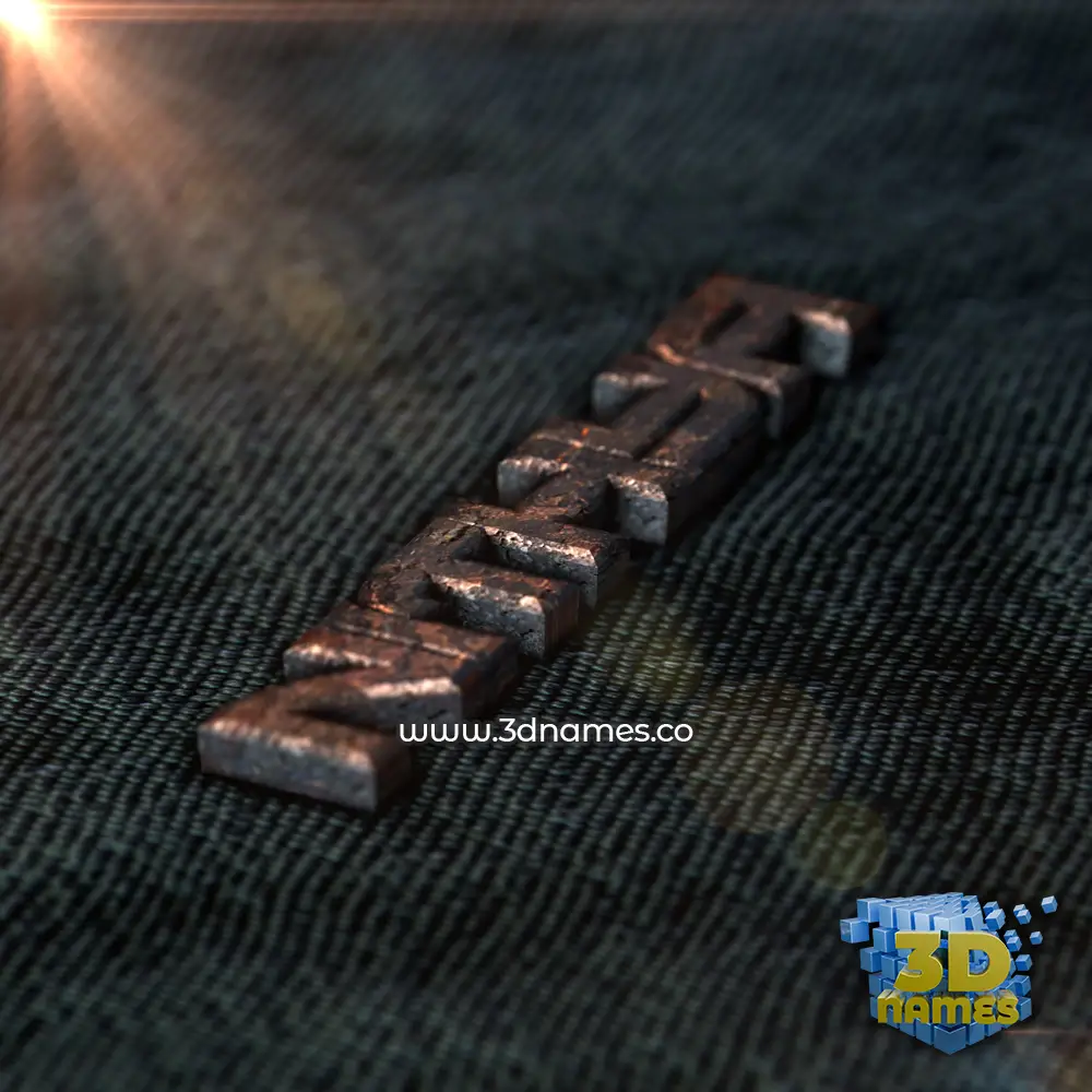nithya in Rusty Metal style - 3D name wallpaper