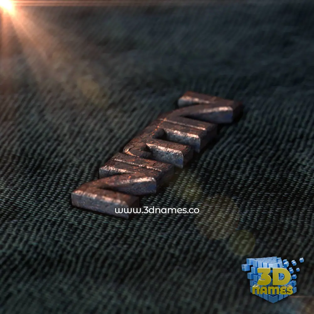 nitin in Rusty Metal style - 3D name wallpaper