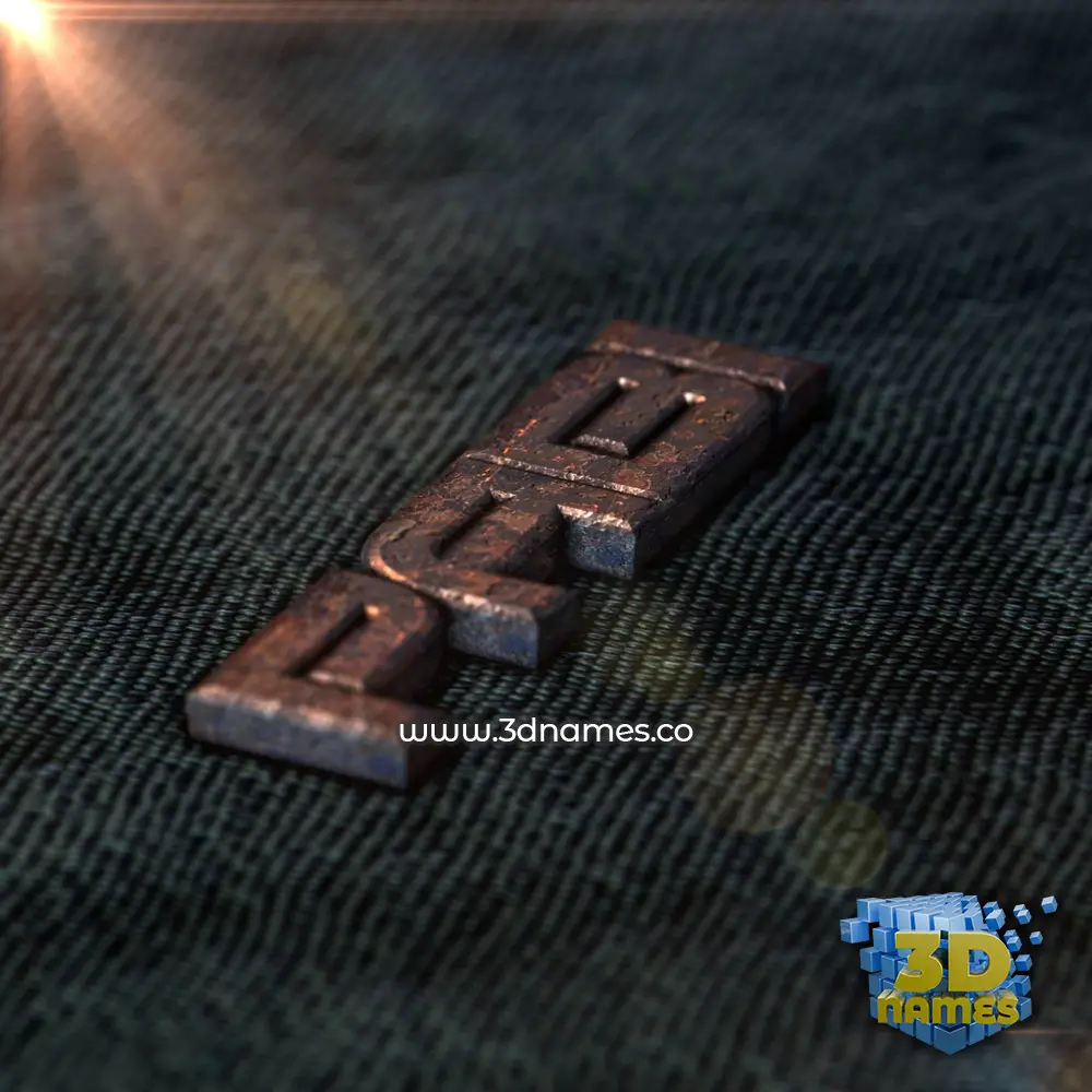 pabi in Rusty Metal style - 3D name wallpaper