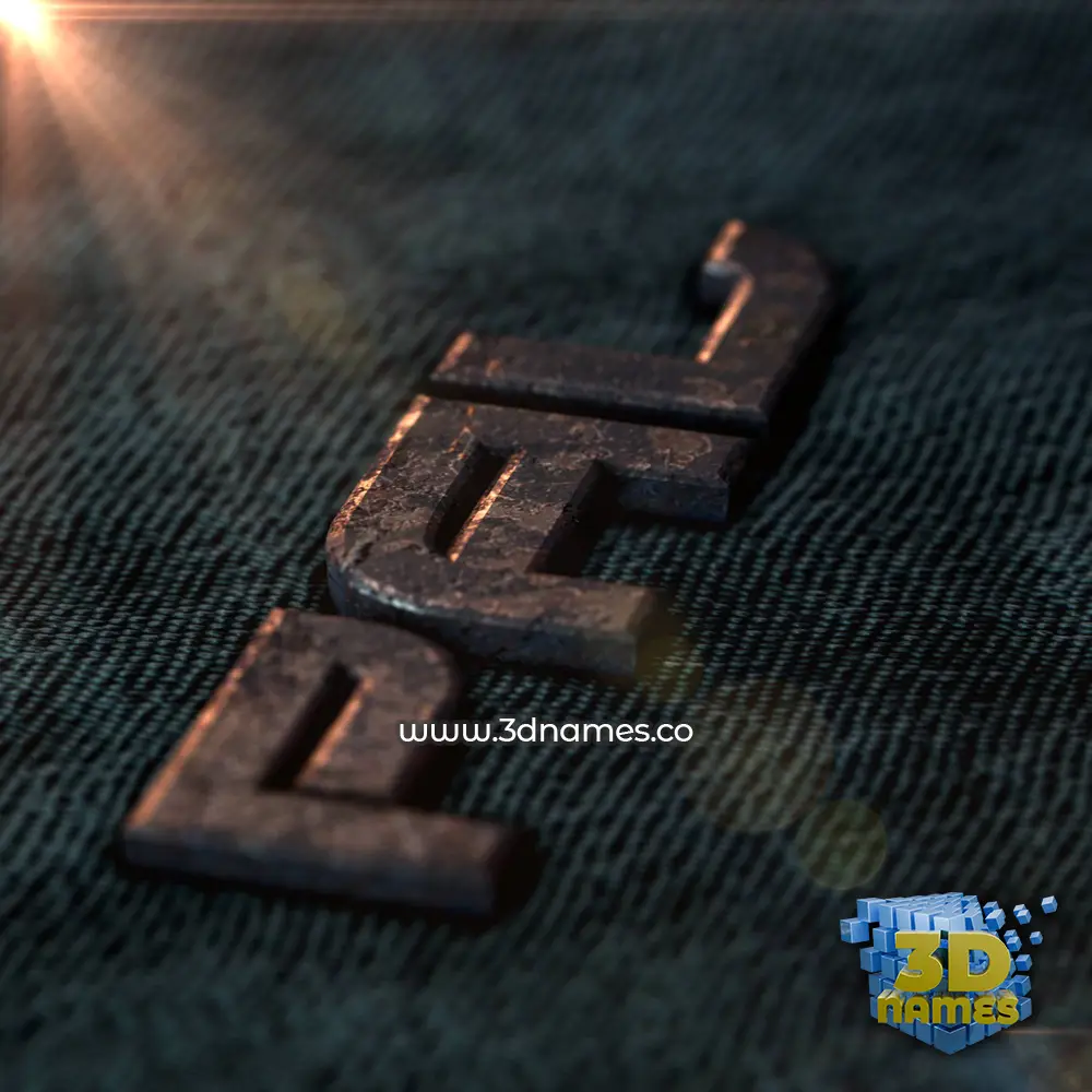 pal in Rusty Metal style - 3D name wallpaper